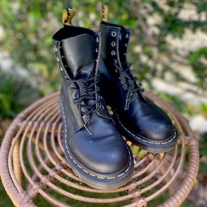 Classic Black Dr Martens leather boots